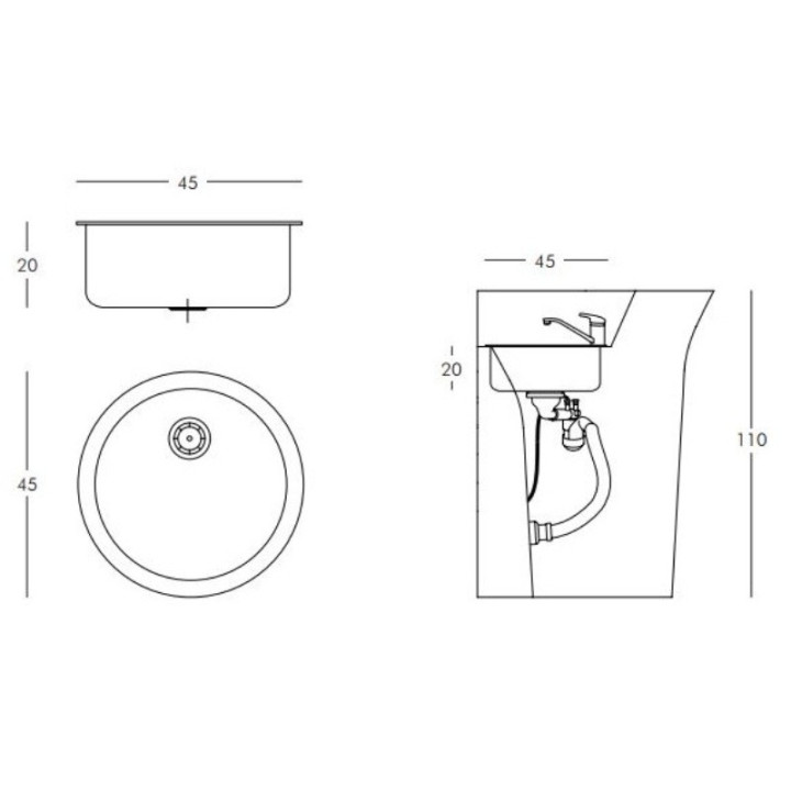 Bar lumineux - JUMBO Corner - SLIDE - Lave mains