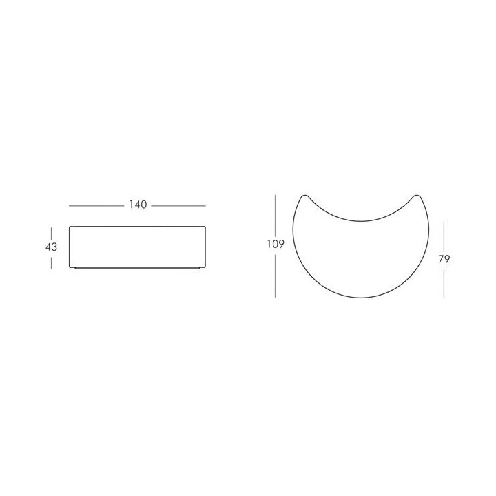 Banc lumineux - MOON - SLIDE