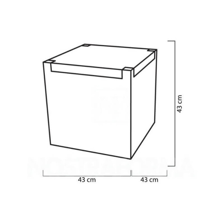 Table basse lumineuse - KUBO - INOX ou PLEXI - SLIDE