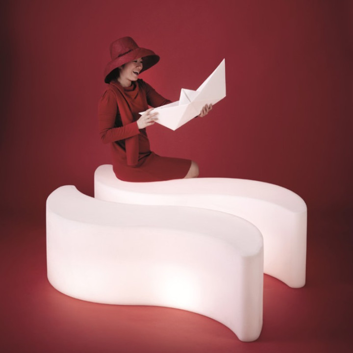 Banc lumineux / Table basse lumineuse - WAVE - SLIDE