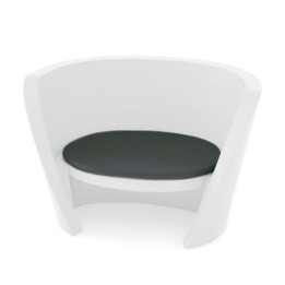 Fauteuil lumineux - RAP - Blanc Froid - Coussin NOIR