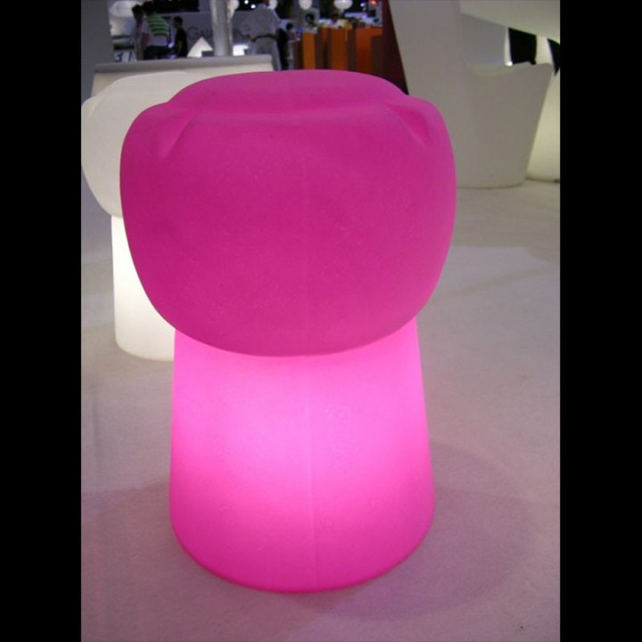 Tabouret lumineux LED - CIN CIN - ROSE
