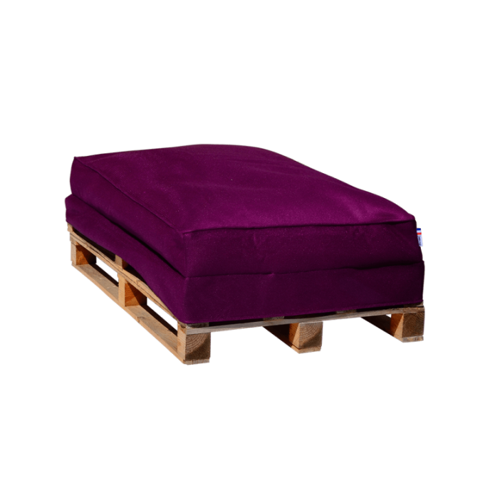 Coussin pour palette aubergine - SHELTO