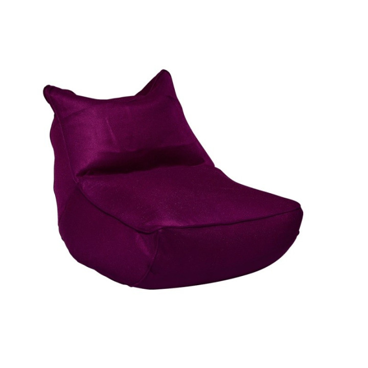 Fauteuil Lounge extérieur - SHELTO aubergine