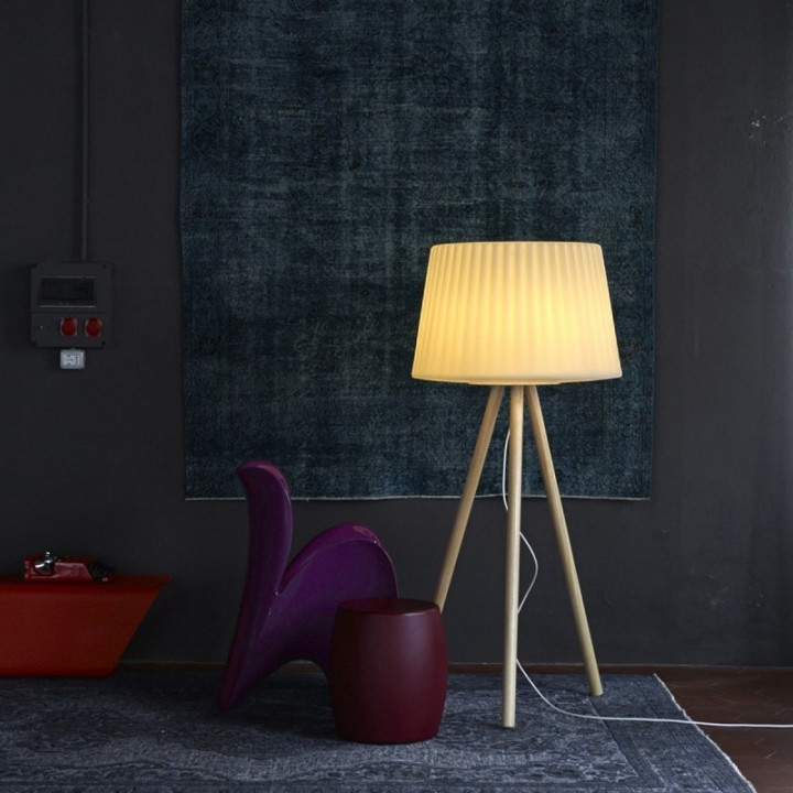 Lampadaire intérieur ou extérieur - AGATA  Wood