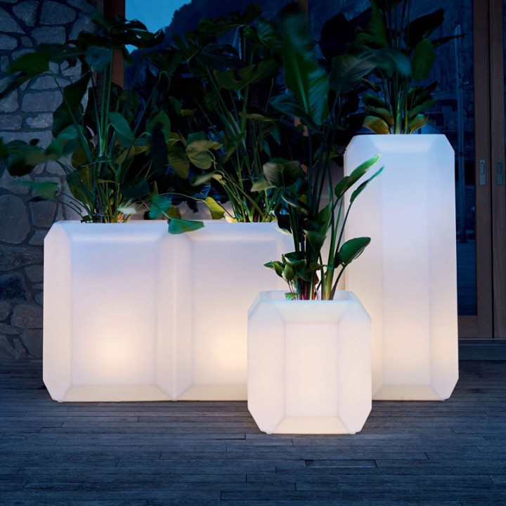 Pot de fleur lumineux - GEM POT S - myyour