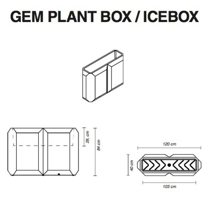 Pot de fleur ou Seau à glace - GEM BOX - myyour