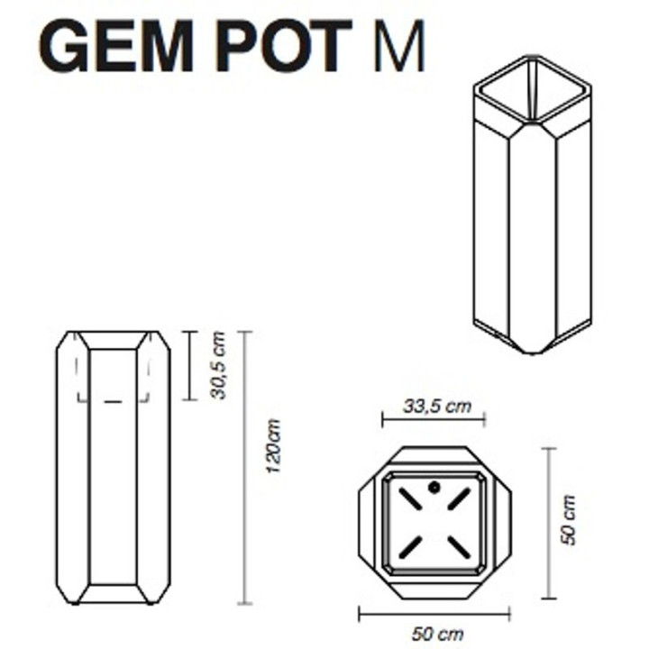 Pot de fleur - GEM POT M - myyour