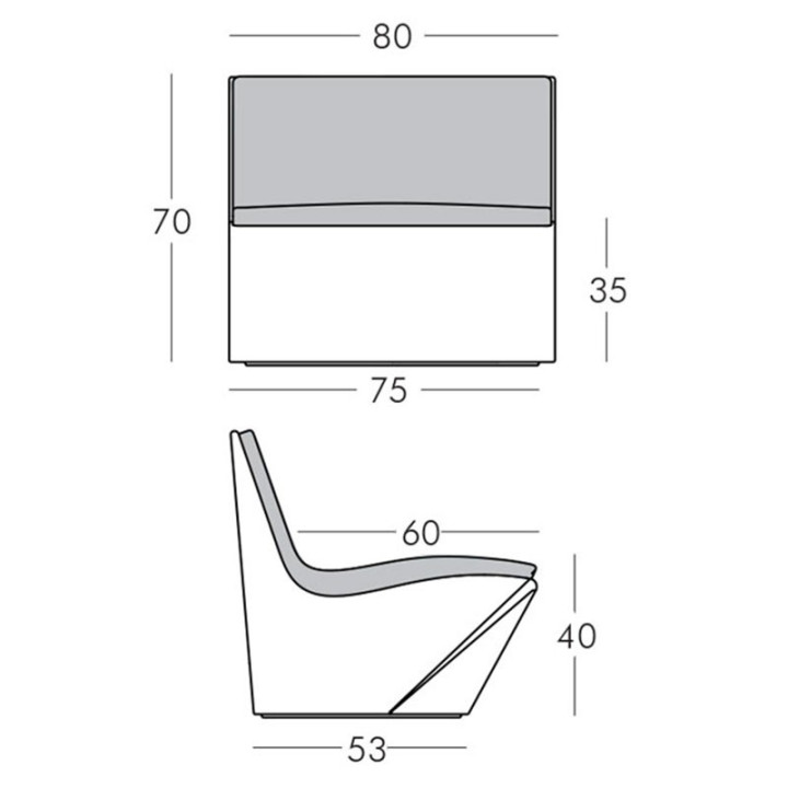 Fauteuil lumineux - KAMI ICHI - SLIDE