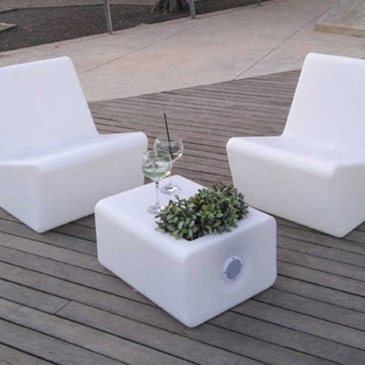 Table basse lumineuse & Enceinte - TARIDA TAB PLAY - Newgarden