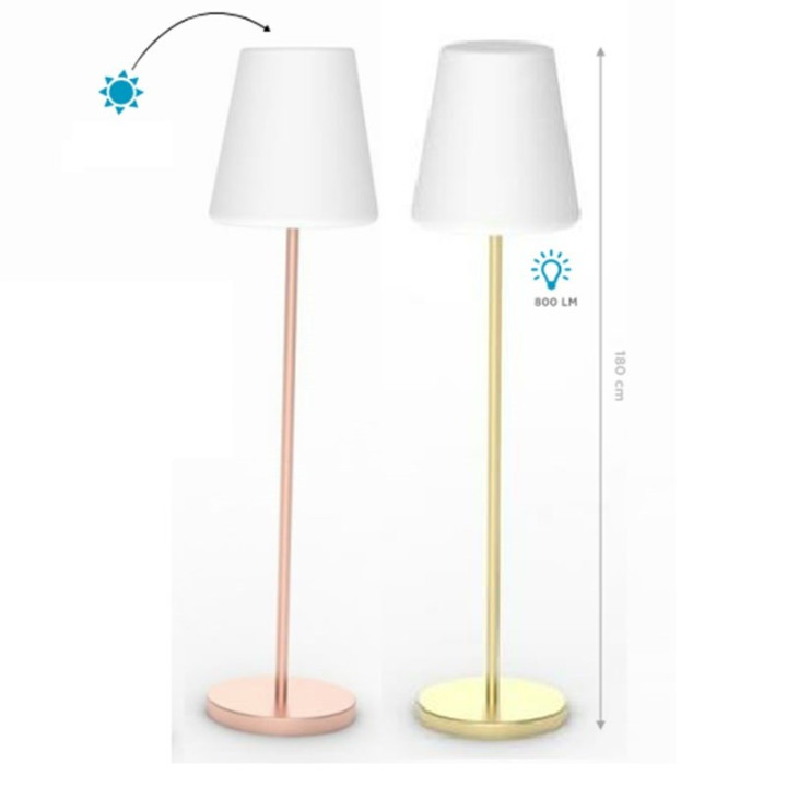Lampadaire solaire et rechargeable- lola slim 180 - Newgarden