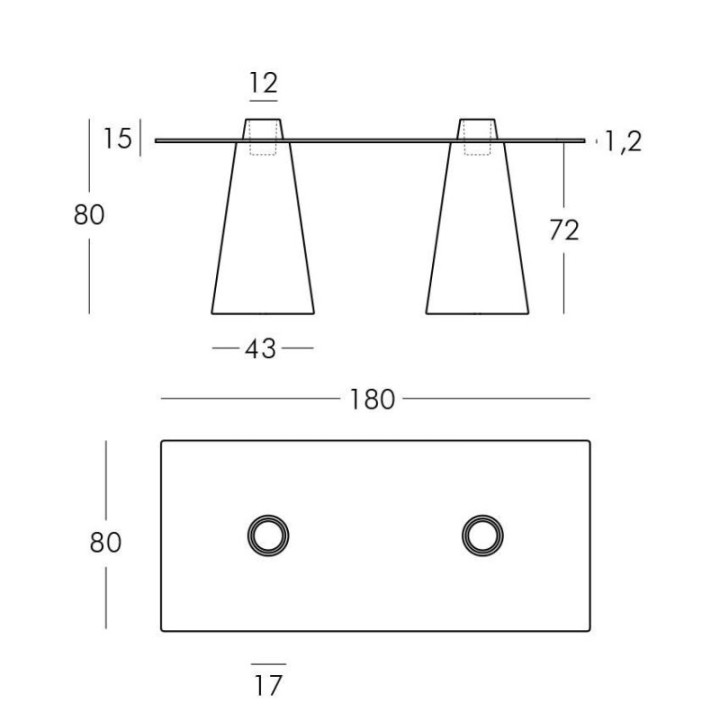 Table lumineuse - PEAK - SLIDE