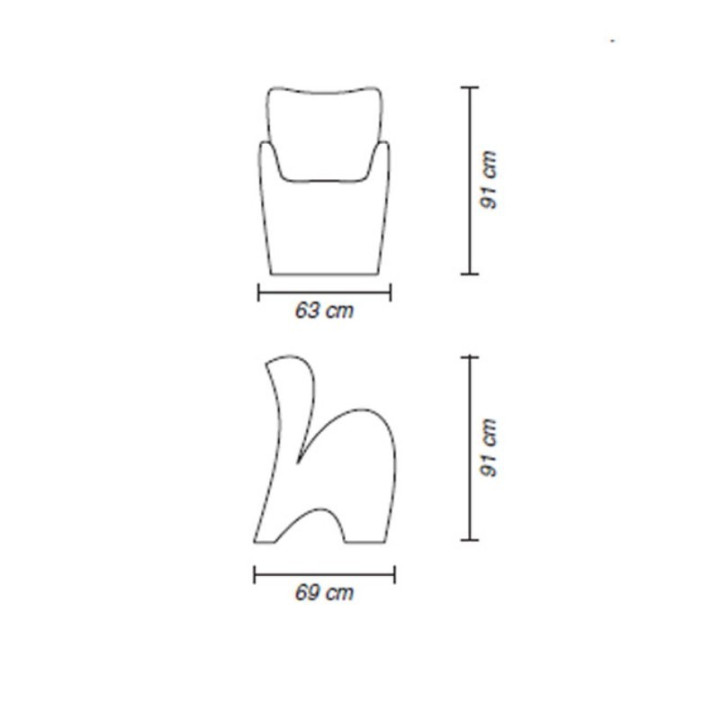 Chaise d'extérieur ou d'intérieur - LILY - myyour