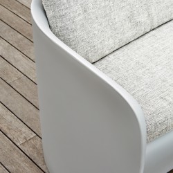 Canapé coussin blanc d'extérieur ou d'intérieur - NOVA - myyour