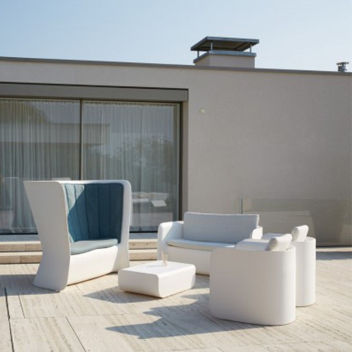 Canapé blanc d'extérieur ou d'intérieur - NOVA - myyour