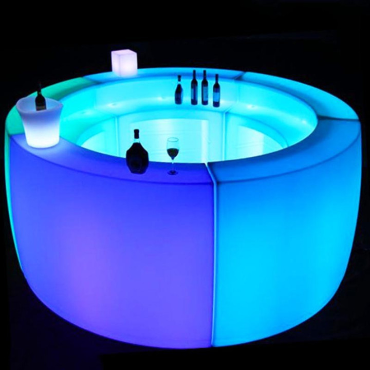 Bar lumineux multicolore - ROUND - lemobilierlumineux.com