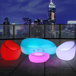 Salon lumineux LED - MOON - lemobilierlumineux.com