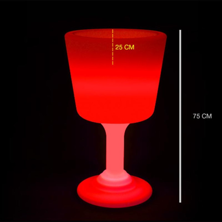 Seau à glace lumineux - lemobilierlumineux.com