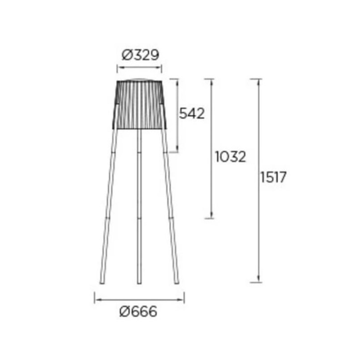 Lampadaire moderne et design 3 en 1 - BARCINO - lemobilierlumineux.com