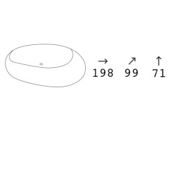 Canapé d'extérieur - BLOOM - dimensions