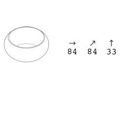 Table basse d'extérieur - BLOOM - Plust - Dimensions
