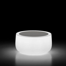 Table basse lumineuse avec plateau HPL - BOLD - Plust