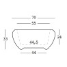 Table basse - VELA - Plust_dimensions