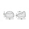 Fauteuil lumineux - airball - Plust - dimensions
