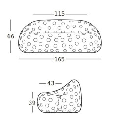 Canapé lumineux - airball - Plust - dimensions