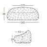 Canapé lumineux - airball - Plust - dimensions