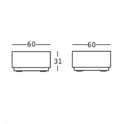 Table basse - BIG CUT - Plust dimensions