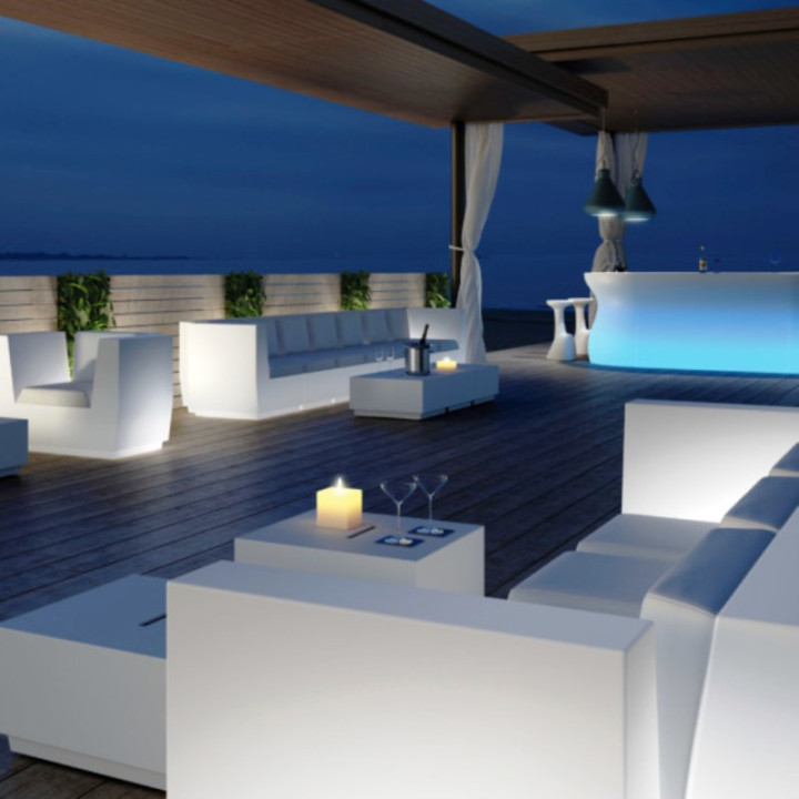 Fauteuil lumineux - BIG CUT - terrasse