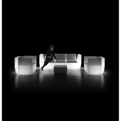 canapé lumineux - BIG CUT - Plust blanc sky blanc