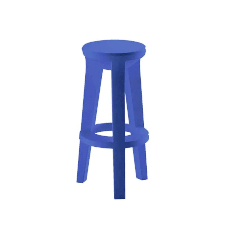 Tabouret de bar frozen plust bleu