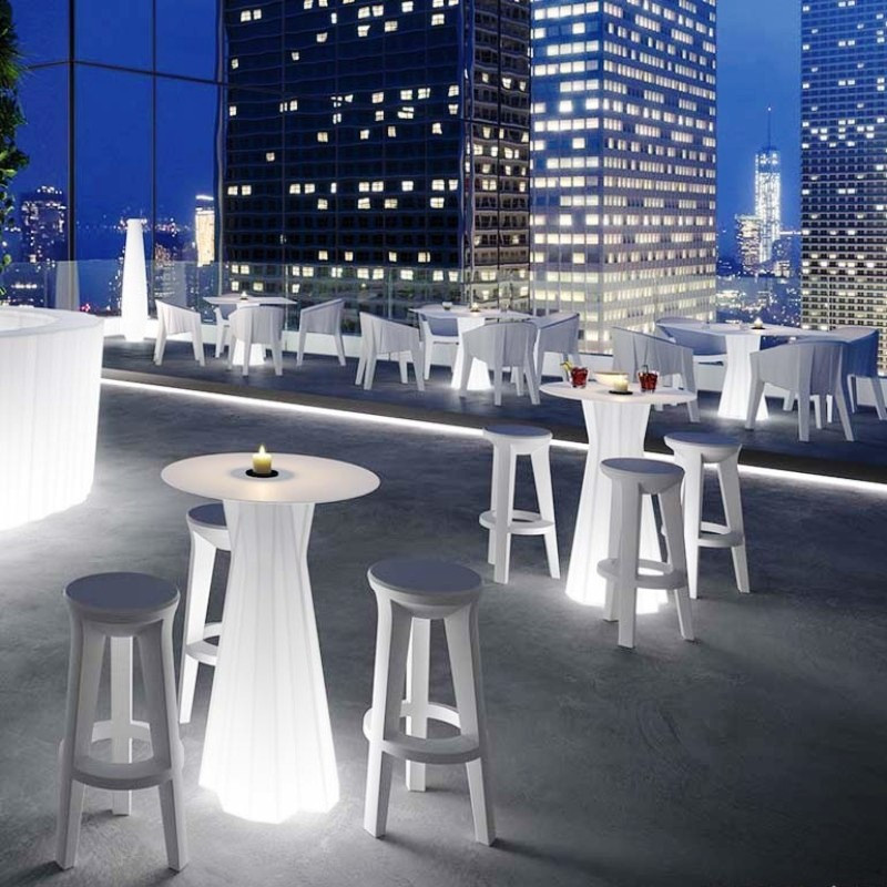 Table haute et tabouret - FROZEN - PLUST