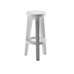 Tabouret pour mange debout frozen plust  blanc