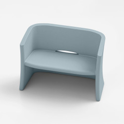 Canapé de jardin - BREEZE - LYXO Bleu zefir