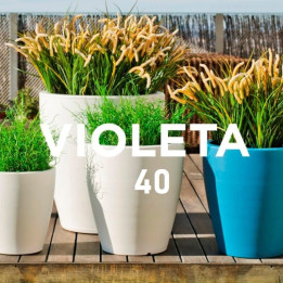 Pot de Fleurs Lumineux - VIOLETA 40 - Newgarden