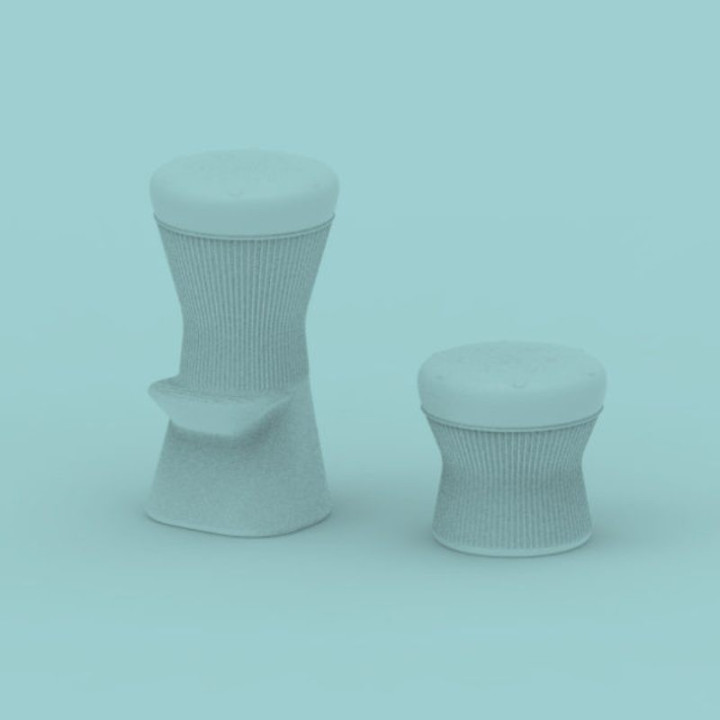 Tabouret lumineux de Bar - CORFU 74 - Newgarden