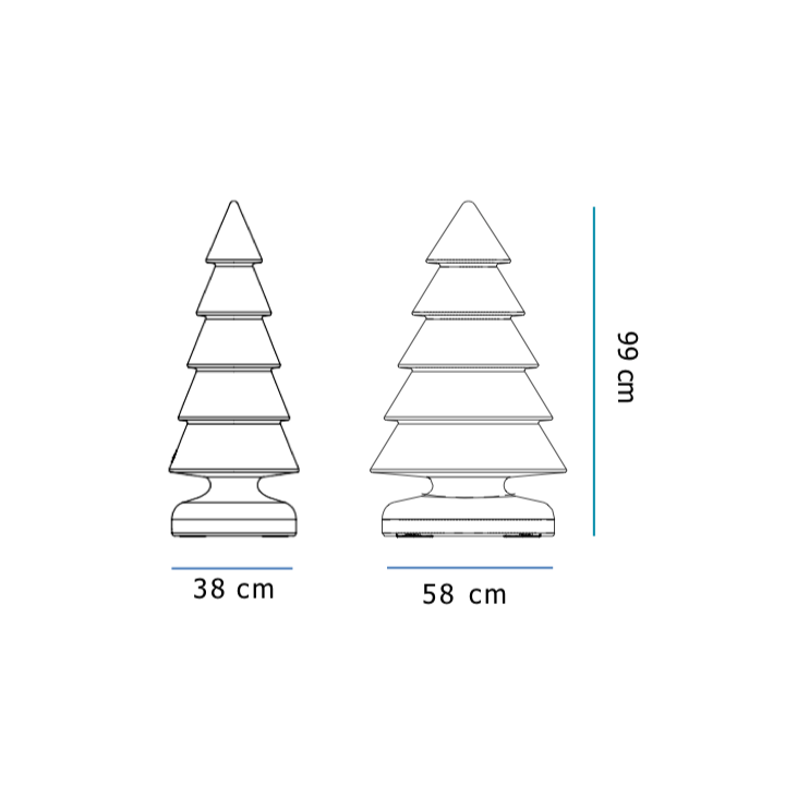 Arbre lumineux - SNOWY 100 - Newgarden
