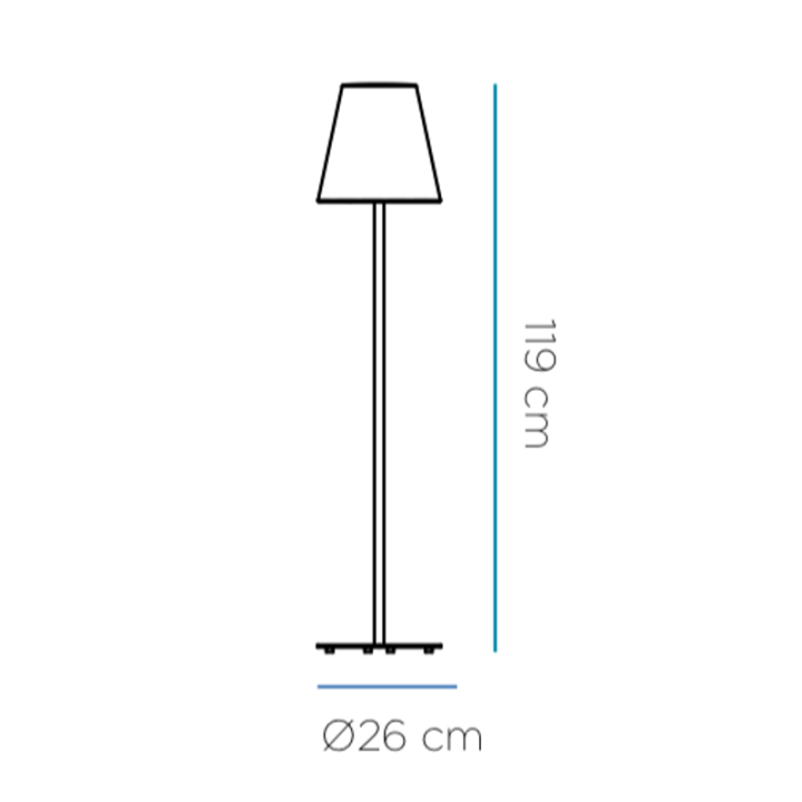 Lampe sur pied - LOLA SLIM - Newgarden