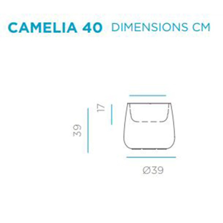 Pot de fleur lumineux -CAMELIA 40 - Newgarden