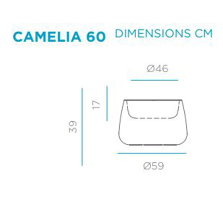 Pot de fleur lumineux - CAMELIA 60 - Newgarden