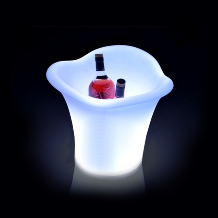 Seau à champagne lumineux pour 3 bouteilles - lemobilierlumineux.com