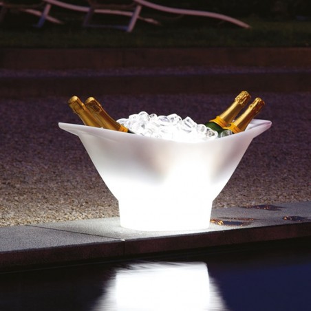 Seau à glace lumineux - Champagne - lemobilierlumineux.com