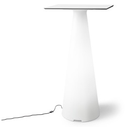 Mange debout lumineux avec plateau carré de 60 cm - TIFFANY