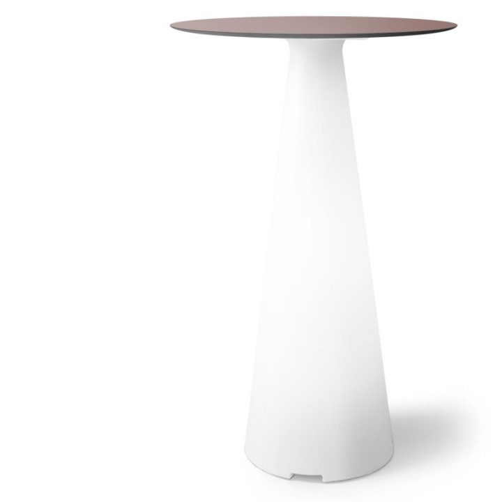 Mange debout lumineux avec plateau rond Ø70 - TIFFANY
