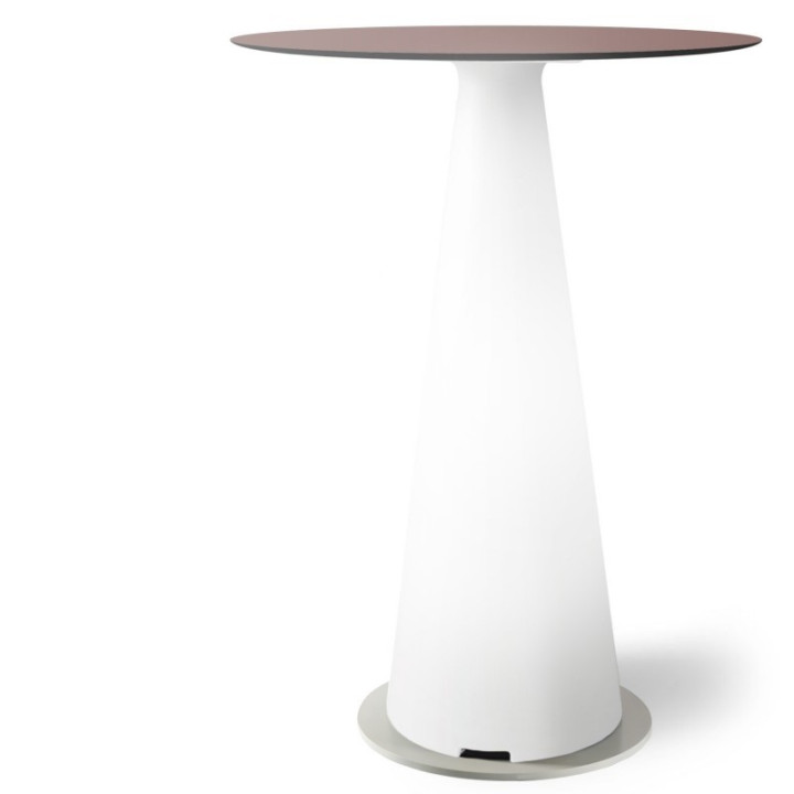 Mange debout lumineux avec plateau rond Ø80 - TIFFANY