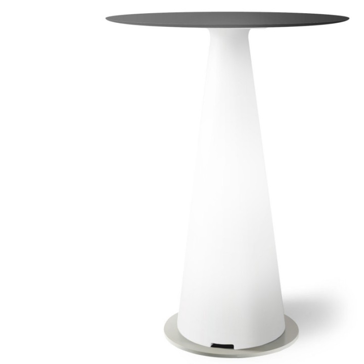 Mange debout lumineux avec plateau rond Ø80 - TIFFANY