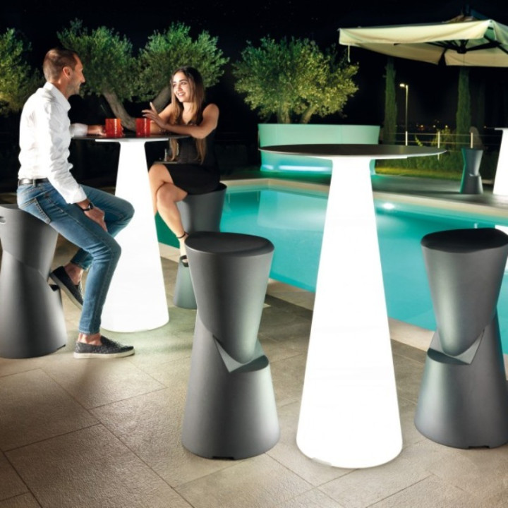 Tabouret de bar en couleur - DOT - LYXO